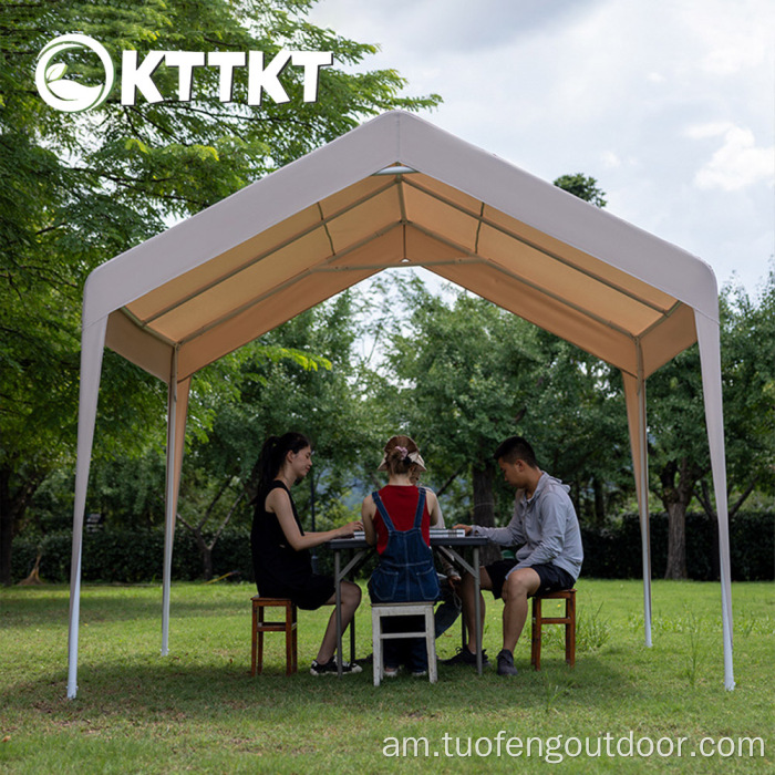 ከቤት ውጭ ካምፕ እና የፀሐይ መከላከያ ሰፋፊ pergola